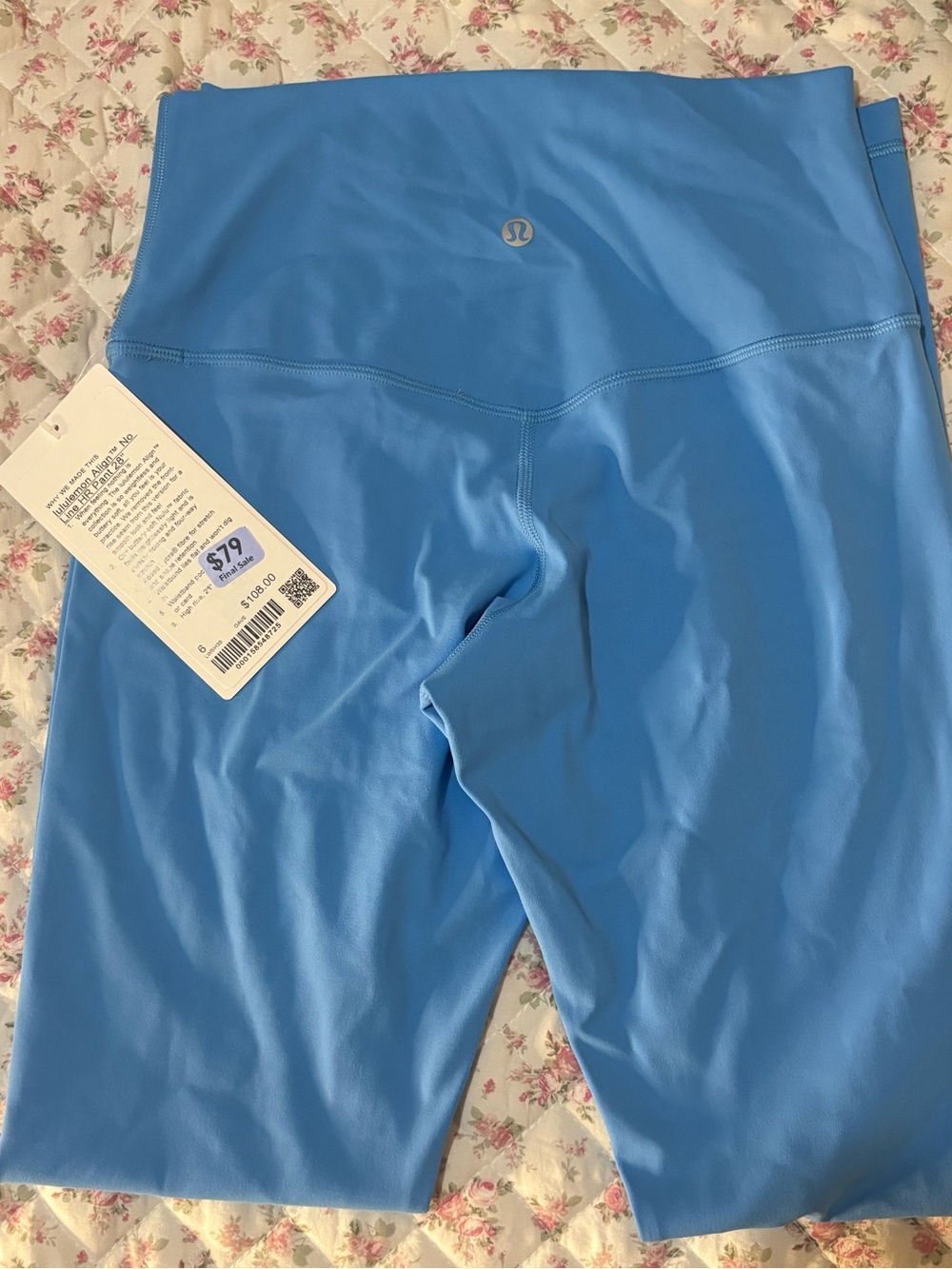 lululemon athletica Kids' Bright Blue Athletic Leggings
